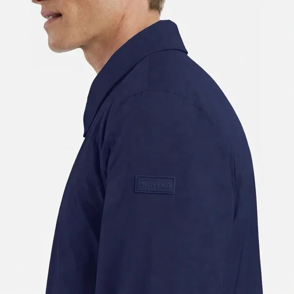 Hunter Men’s Castle Cloak Jacket XL Navy Insulated Lightweight Rain Jacket NWT - Picture 8 of 12